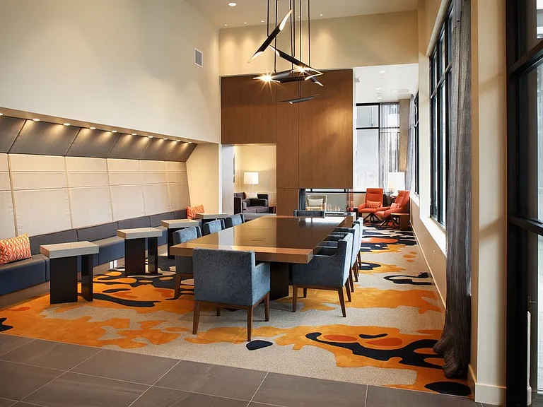 Lobby loft with lounge seating