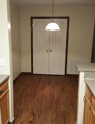 dining and utility closet