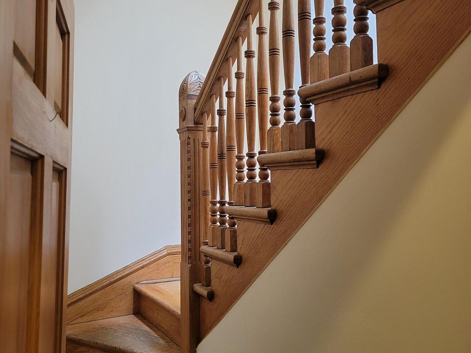 winding staircase entrance in the apartment