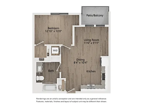 Floor plan 1 BR TYPE A