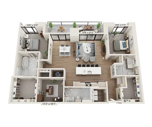 Floor plan Agate 1907