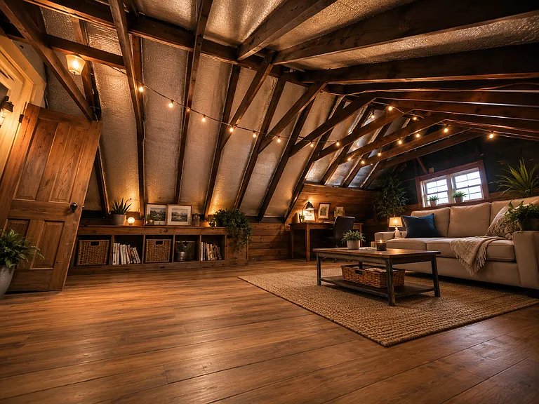 Walk in Attic (Shown Staged- Delivered Unfurnished)