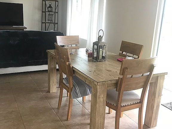 Spacious living and dining