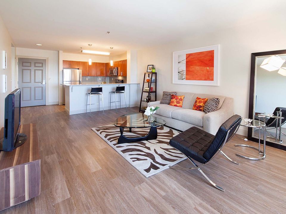 Open Floor Plan Design with Kitchen Looking Into Living Room