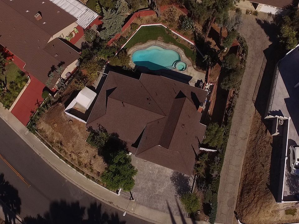 Aerial View of Home and Lot