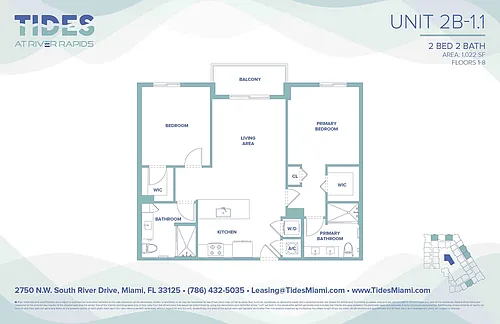Floor plan 2B-11