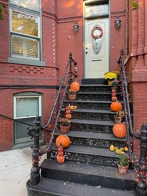 Front door to house