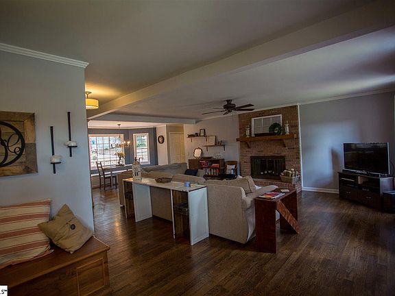 Living Area 1 w/ Fireplace