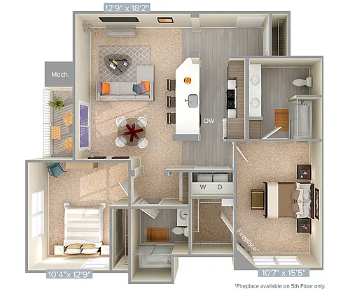 Floor plan B2-1-1106sq