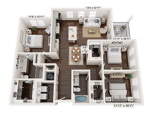 Floor plan C1Alt2
