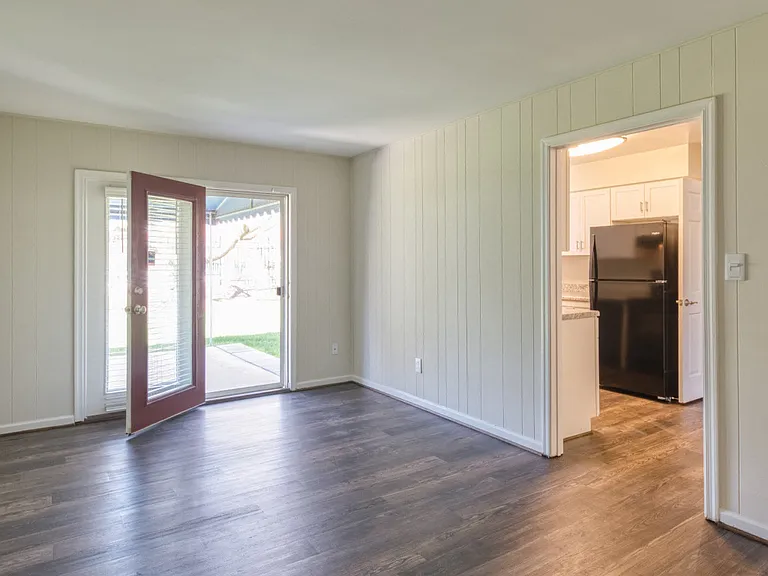 Three bedroom apartments include a formal dining room.