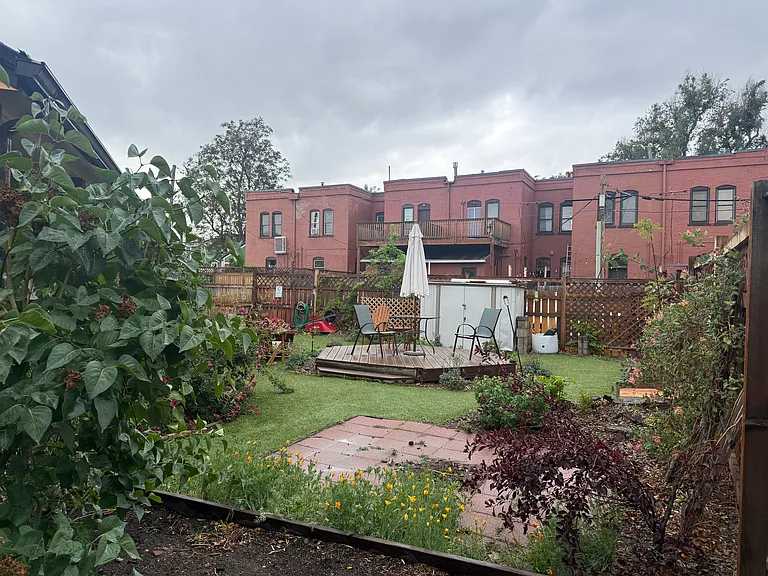 shared courtyard and gardens.