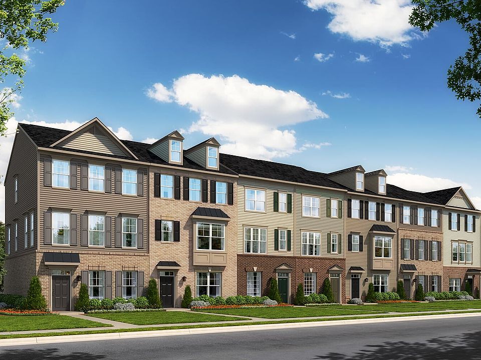 A rendering of the exterior of the Magnolia home design at Bradford s Landing in Silver Spring MD