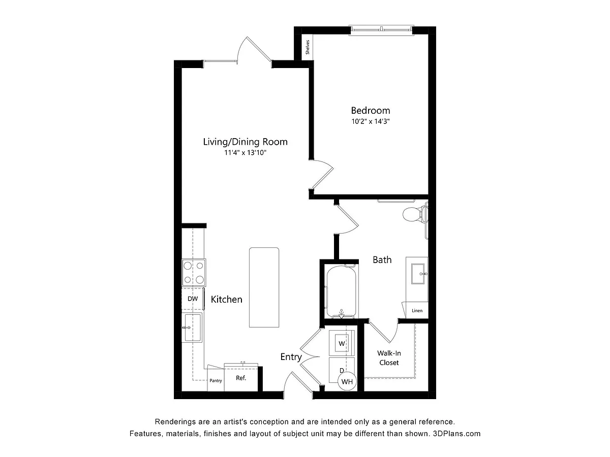 Floor plan Redder- Live/Work Unit