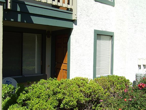 Front door and living room winow