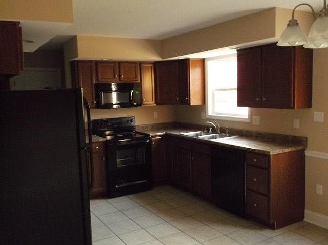Large kitchen with dining area