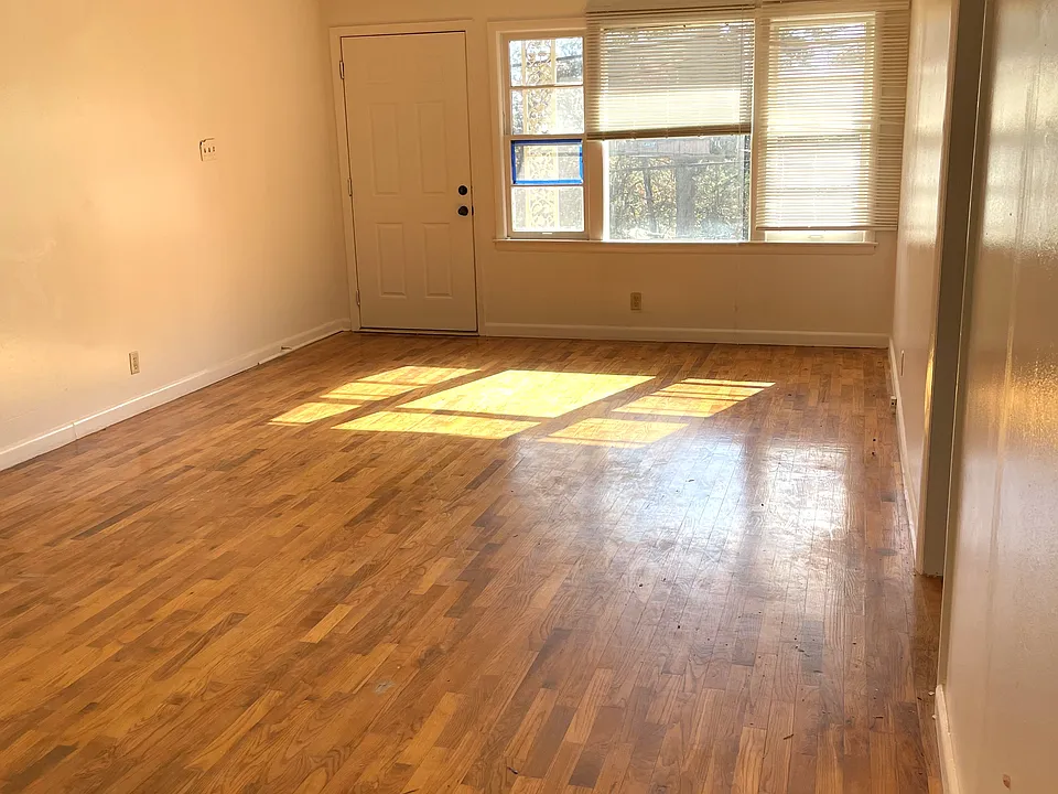 living and dining room, front entry