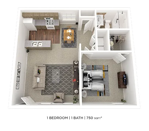 Floor plan One Bedroom