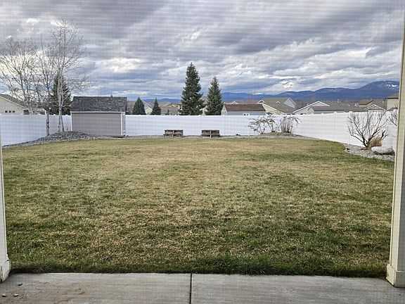 Back lawn - view from sliding door/ covered patio