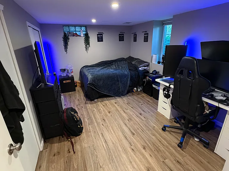 Basement bedroom