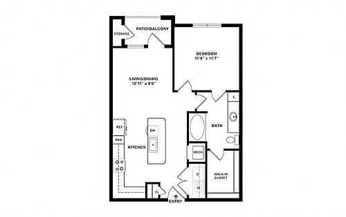 Floor plan The Canal - A2