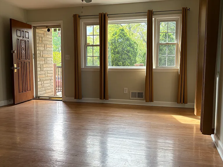 Front entrance to living room