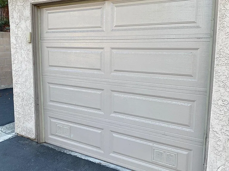 Private garage space with remote entry or keypad entry