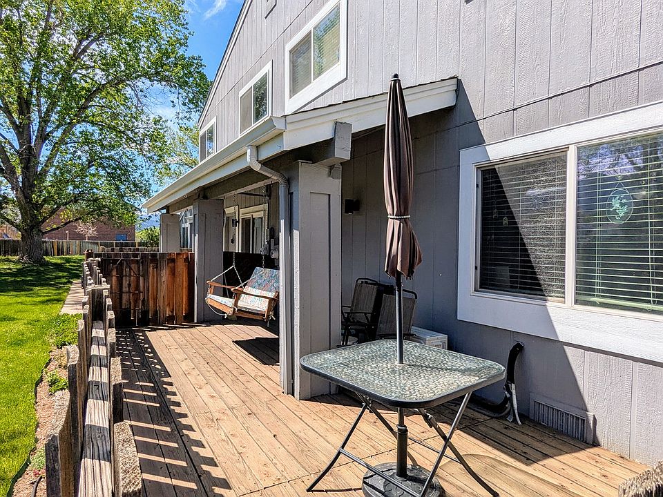A Side View of the Redwood Deck and note adjacent Greenbelt that is private