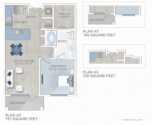 Floor plan A3 A5 A7