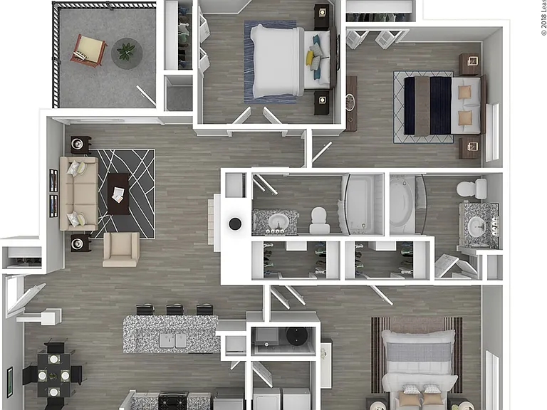 LuminEastCobb_3D_C1_3b2b_1269sqft LuminEastCobb_3D_C1_3b2b_1269sqft