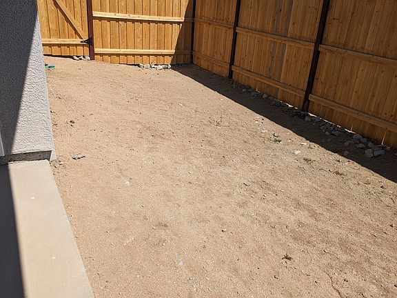 Gated back yard
