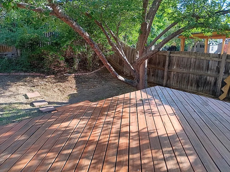 Another view of deck.