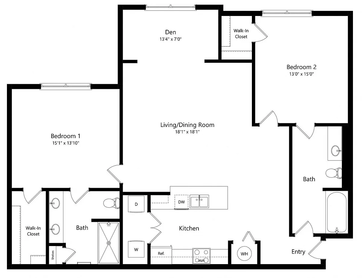 Floor plan POSITANO - SOLARIUM