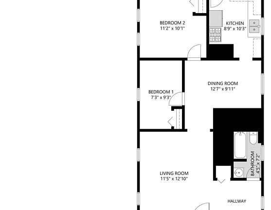 2nd image of 915 N Walnut St APT 1