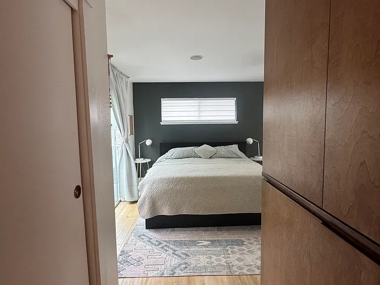 closet hallway in master