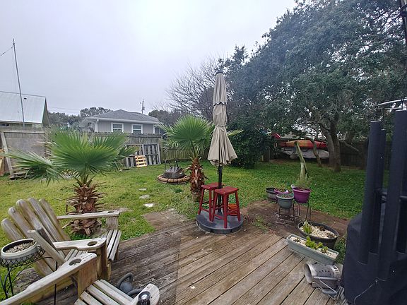 Yard behind house