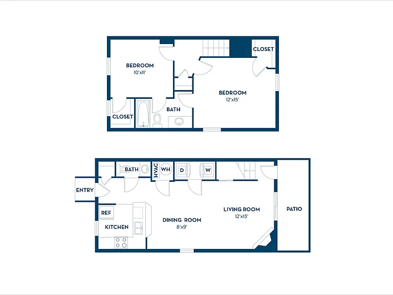 Morgan Manor | 2BD, 1.5 BA | 955SF Morgan Manor | 2BD, 1.5 BA | 955SF