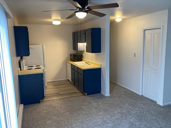 The kitchen features newer appliances including a frost free refrigerator freezer, self cleaning oven, dishwasher and disposal in the sink.