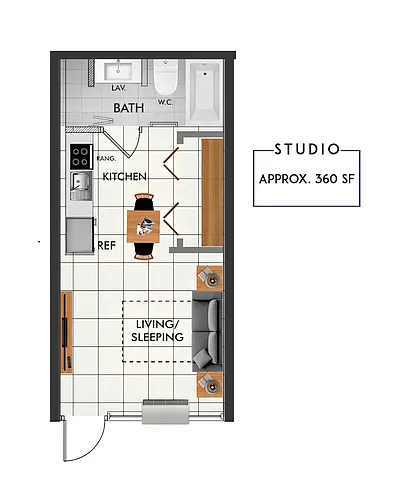Floor plan Studio
