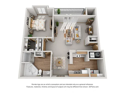 Floor plan One Bedroom