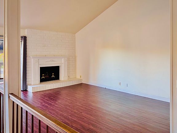 Living room with fireplace