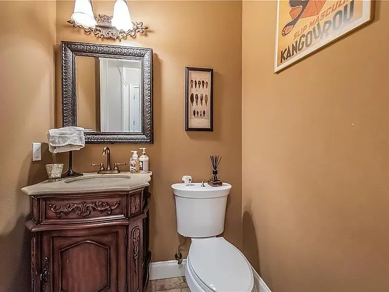 First floor powder room