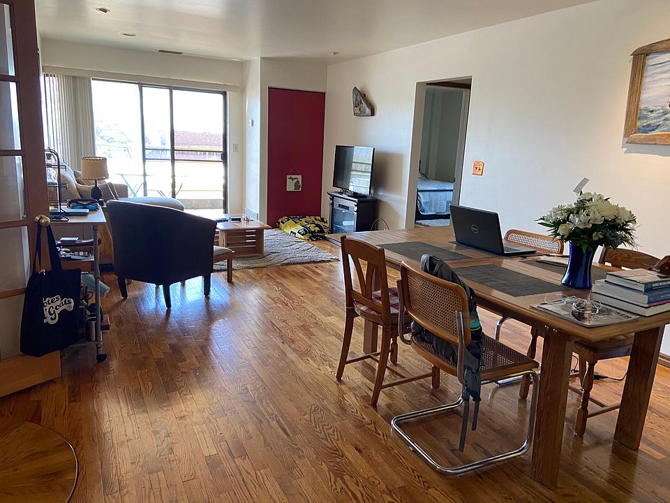 Living room and dining area
