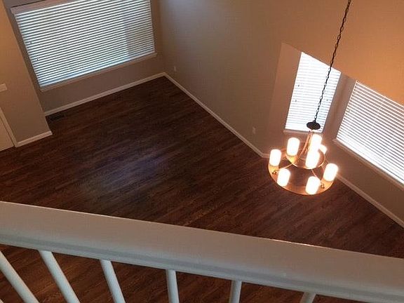 upstairs overlooking front living room/dining area