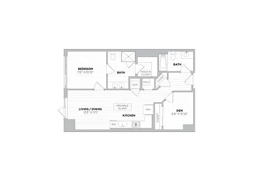 Floor plan Dylan 1H Den