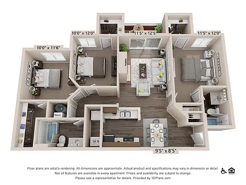 Floor plan Mesa - 3x2