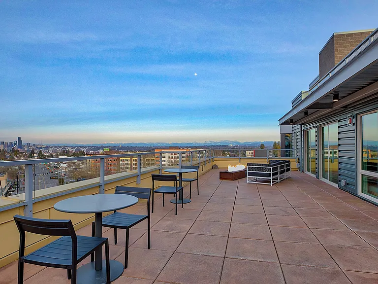Rooftop lounge area where you can enjoy the view
