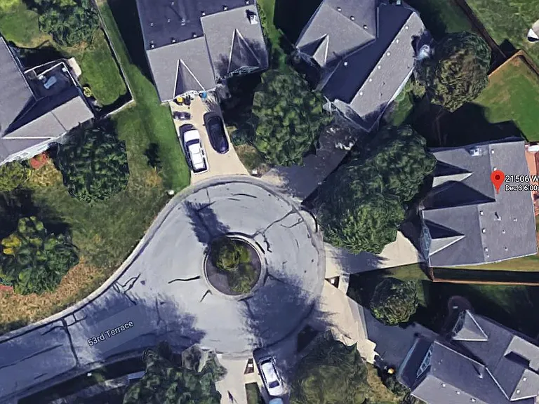 Google Maps view of the house and neighborhood.