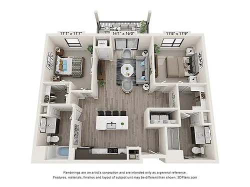 Floor plan B2A (ADA)