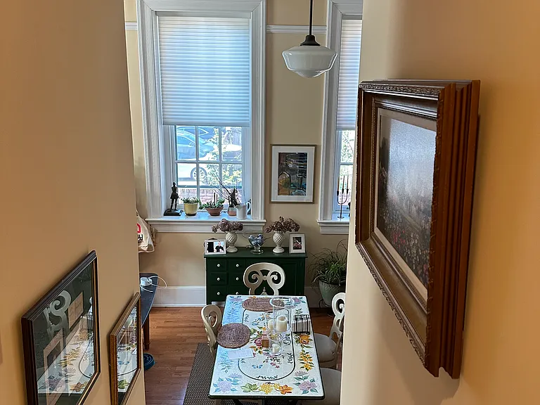 View from top of 2nd floor stairway.
